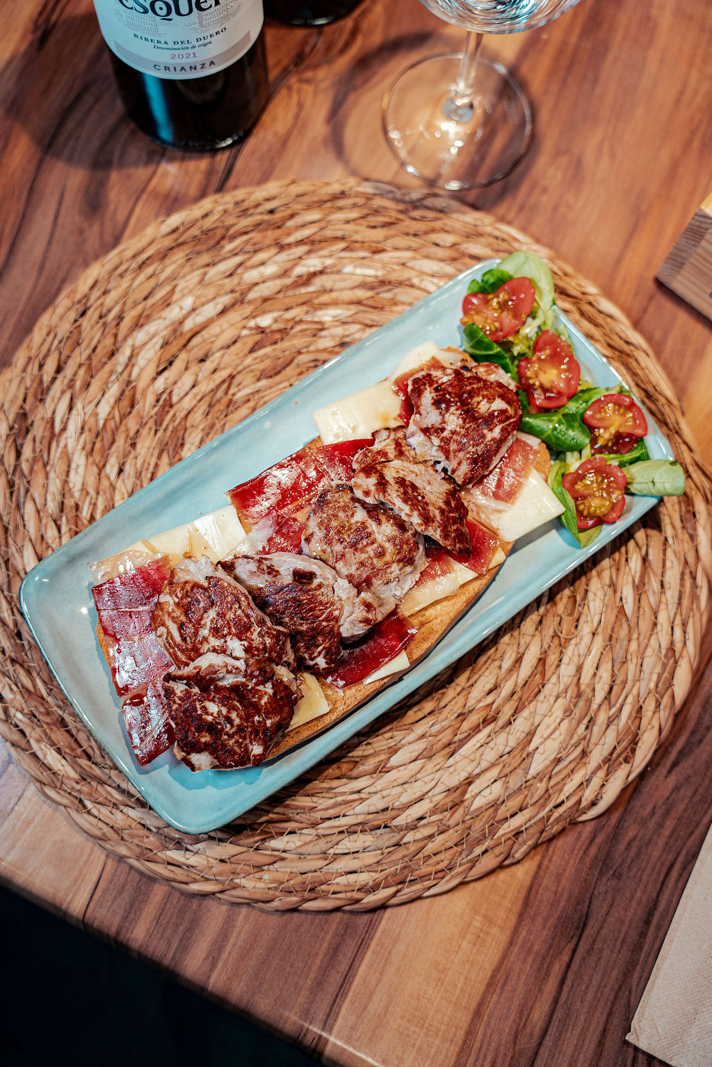 Tosta de solomillo con Jamon